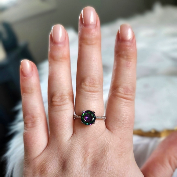 NWT Ryze Mystic Crystal .925 Sterling Silver Ring - Size 8.75 - Picture 8 of 9